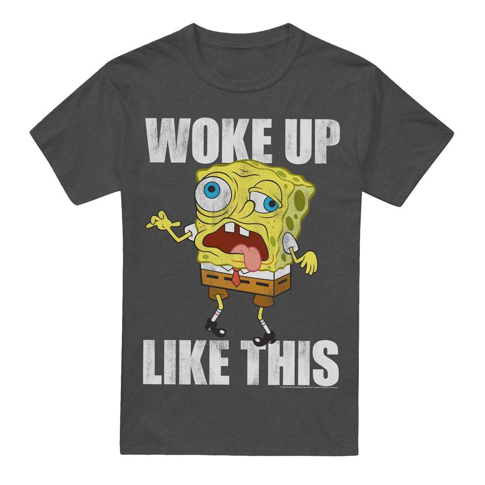 Charcoal - Spongebob - Spongebob Woke Up Like This Meme-Adult Heather Bl - 4