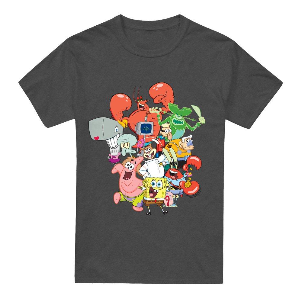Charcoal - Spongebob - Spongebob The Whole GangT Shirt Charcoal - 4
