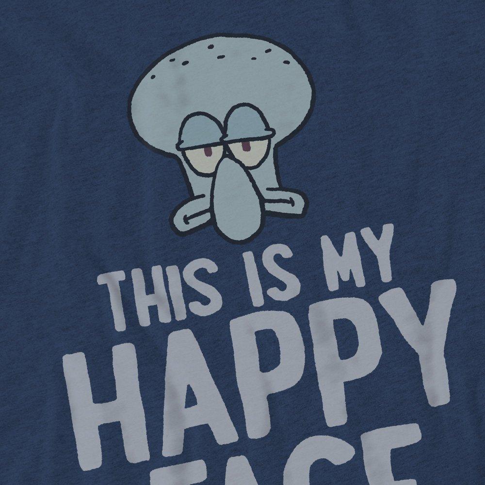 Navy - Spongebob - Spongebob Happy Face-Uk Heather Navy - 2