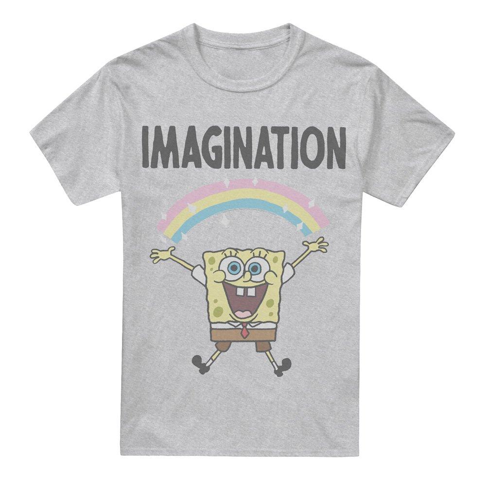 Light Grey - Spongebob - Spongebob Imagination-Uk Heather-Grey - 4