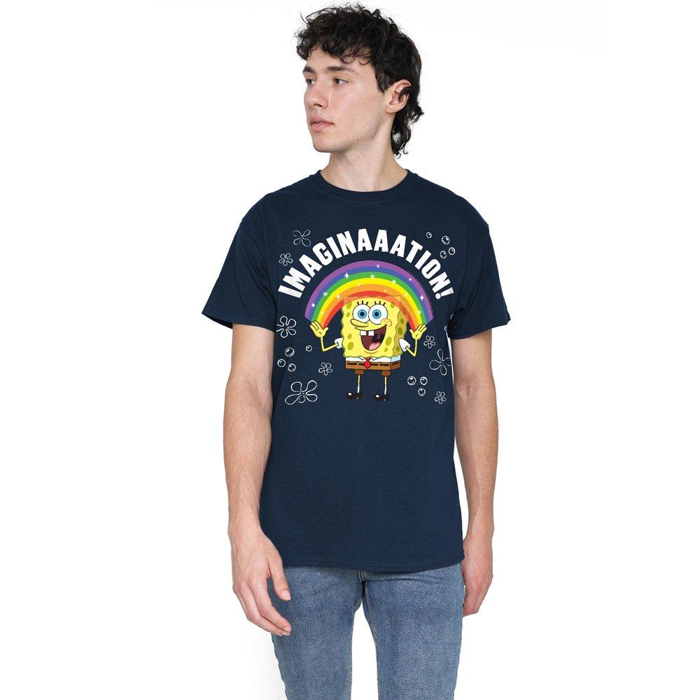 Navy - Spongebob - Spongebob Imagination T-Shirt Navy - 1