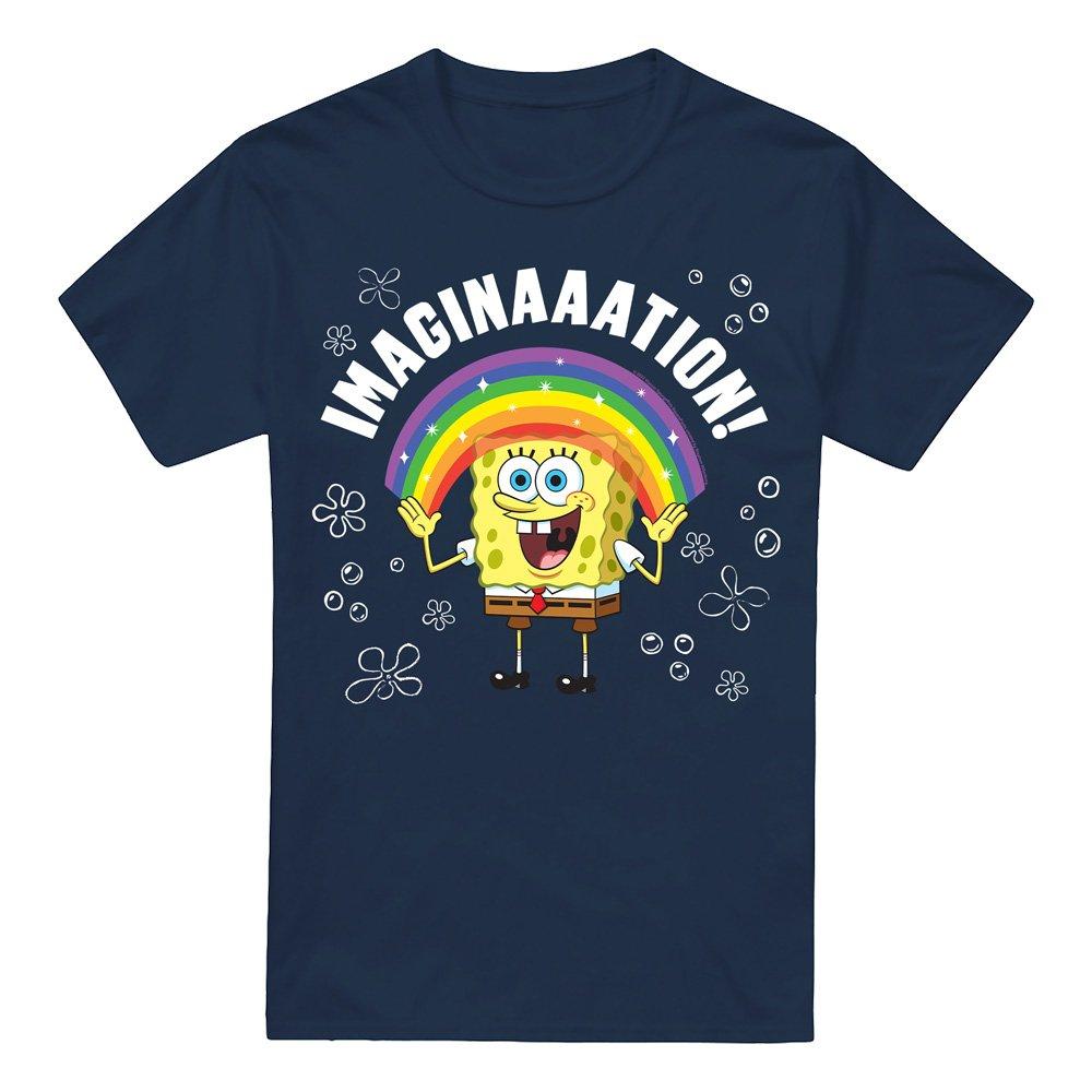 Navy - Spongebob - Spongebob Imagination T-Shirt Navy - 4
