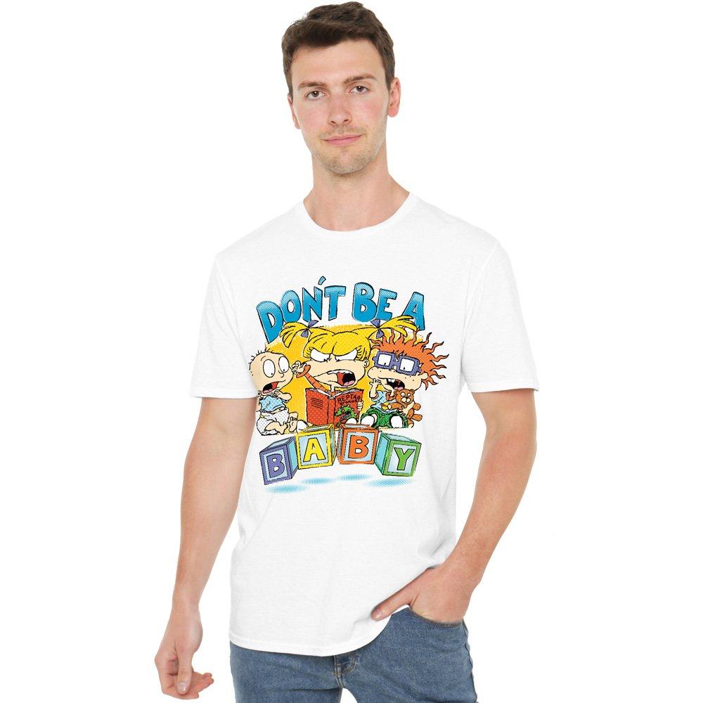 White - Nickelodeon - Rugrats DonT Be A Baby Blocks Unisex T Shirt Whi - 1