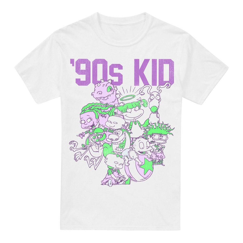 White - Nickelodeon - Nickelodeon 90S 90S Kid Unisex T Shirt White - 4