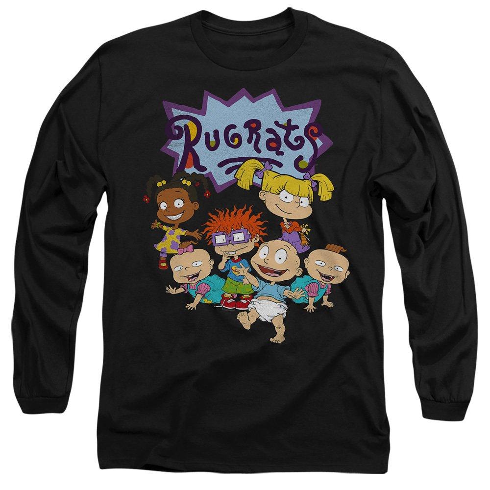 Black - Nickelodeon - Rugrats Rugrats Group Mens Long Sleeve T Shirt Bl - 1