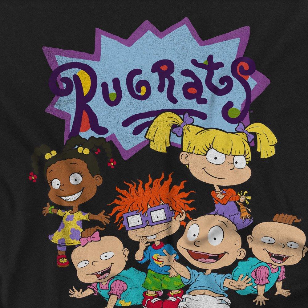 Black - Nickelodeon - Rugrats Rugrats Group Mens Long Sleeve T Shirt Bl - 2