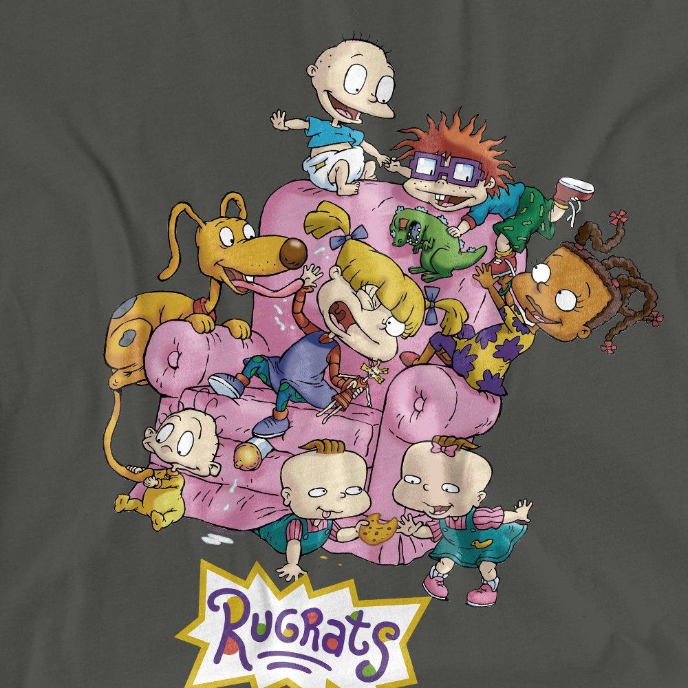 Charcoal - Nickelodeon - Rugrats Rugrats Chair Ladies T Shirt Charcoal - 2
