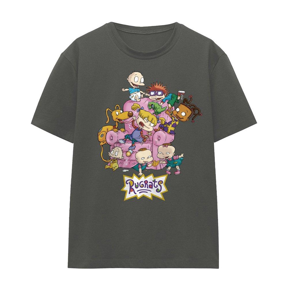 Charcoal - Nickelodeon - Rugrats Rugrats Chair Ladies T Shirt Charcoal - 4