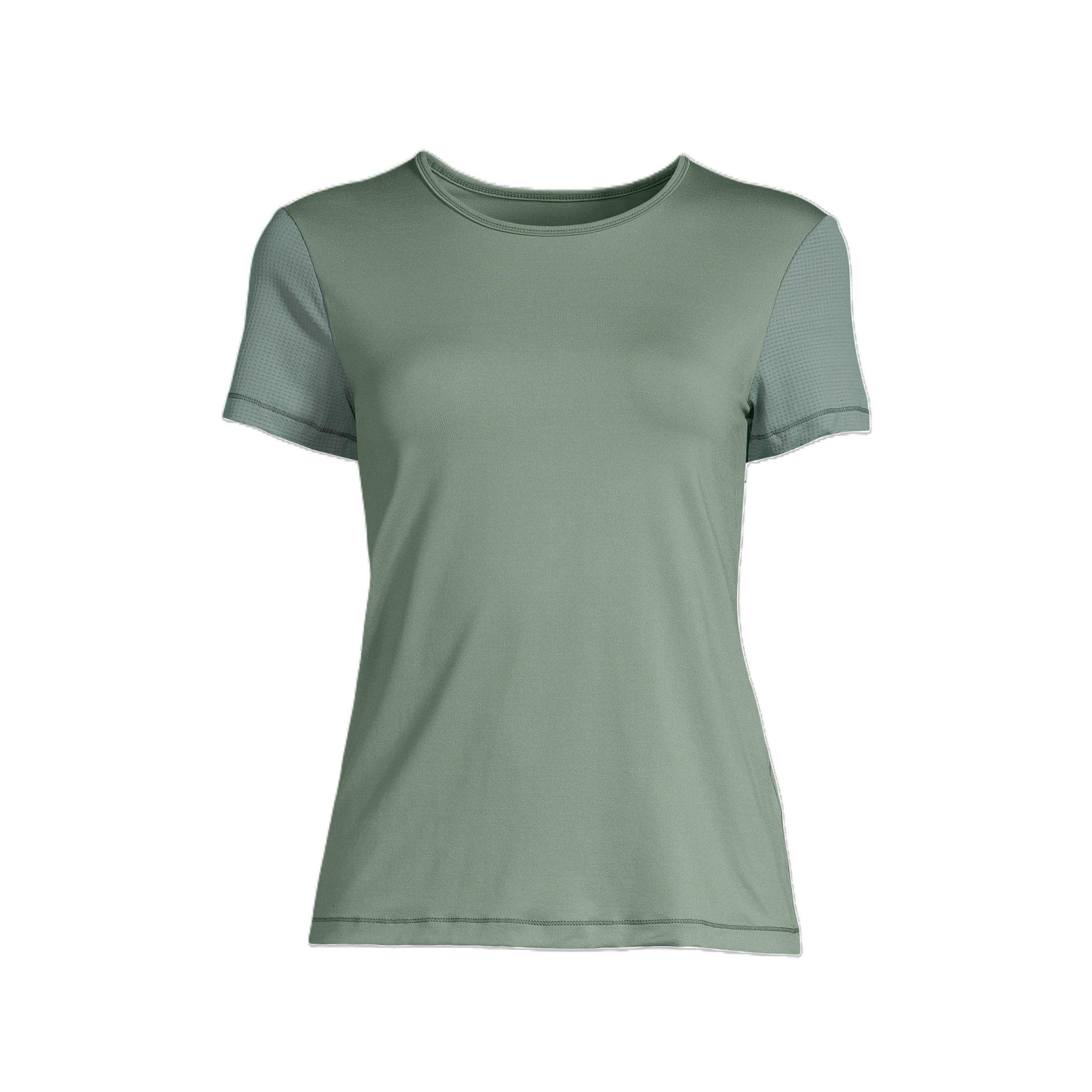 Groen - Casall - Women's Mesh Short-Sleeve Performance Gym Top