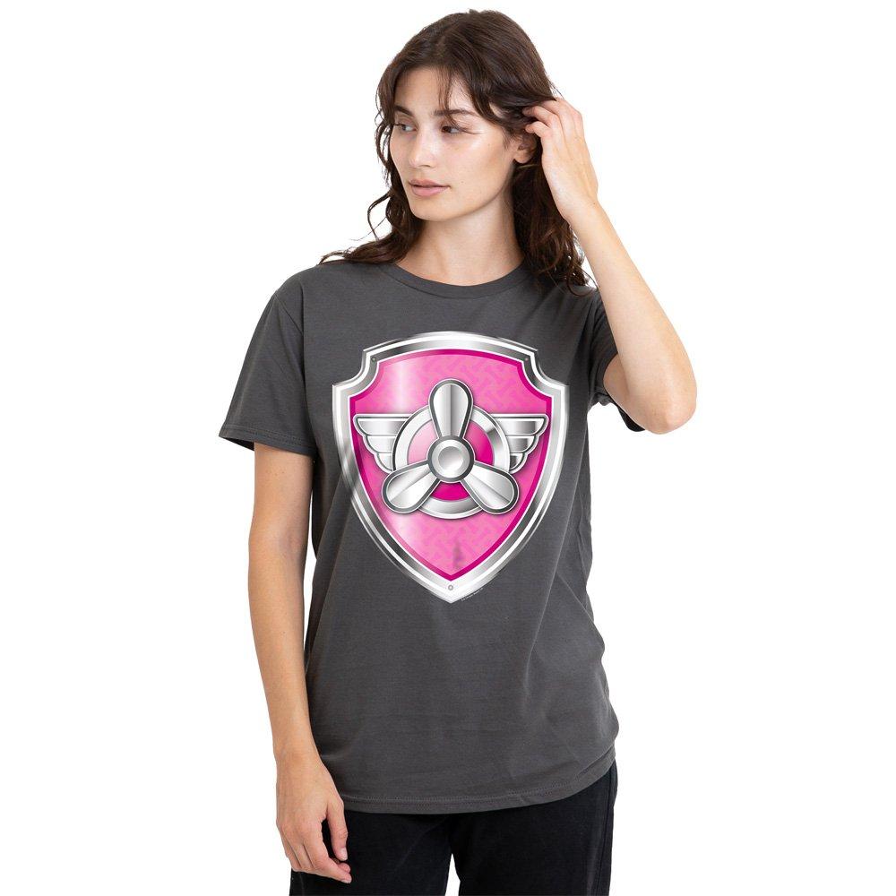 Paw Patrol Paw Patrol Skye Badge T-Shirt Charcoal