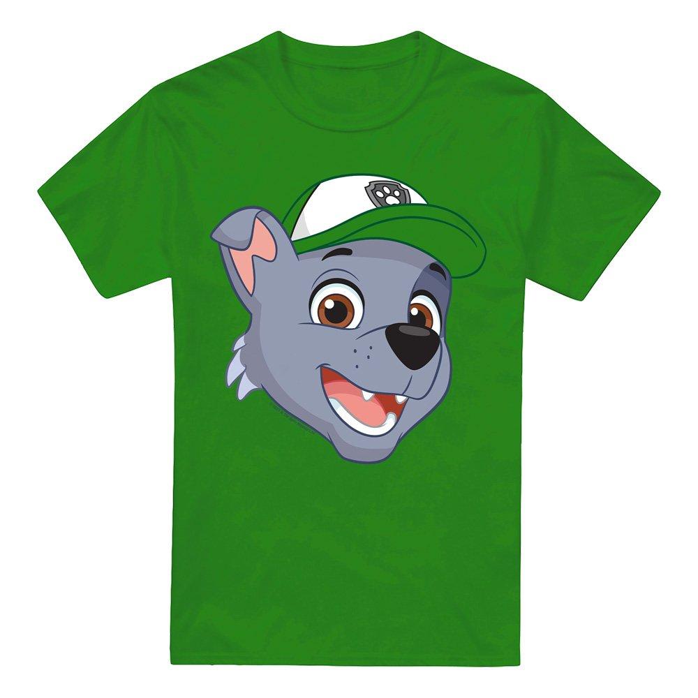 Dark Green - Paw Patrol - Paw Patrol Rocky Grin T-Shirt Kelly Green - 4