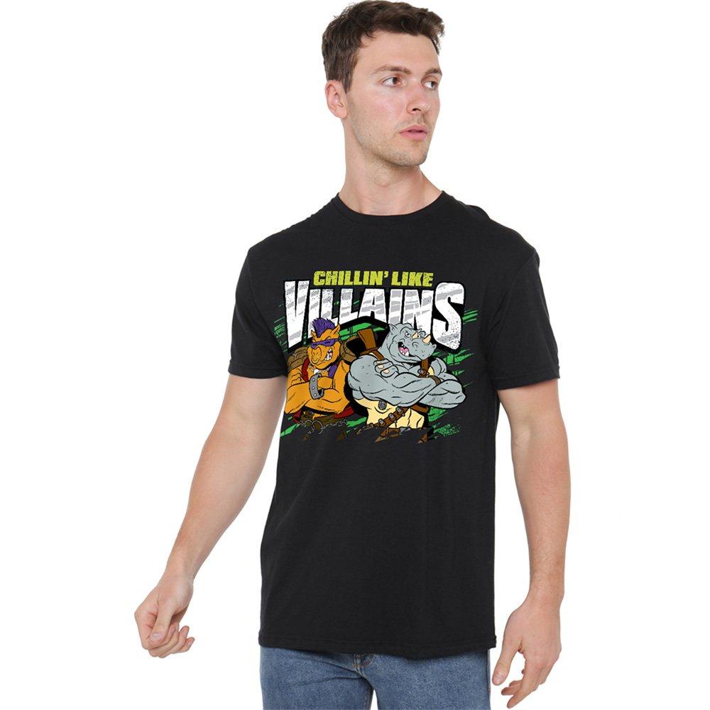 Black - Teenage Mutant Ninja Turtles - Tmnt Chillina€™ Like Villains T Shirt Black - 1