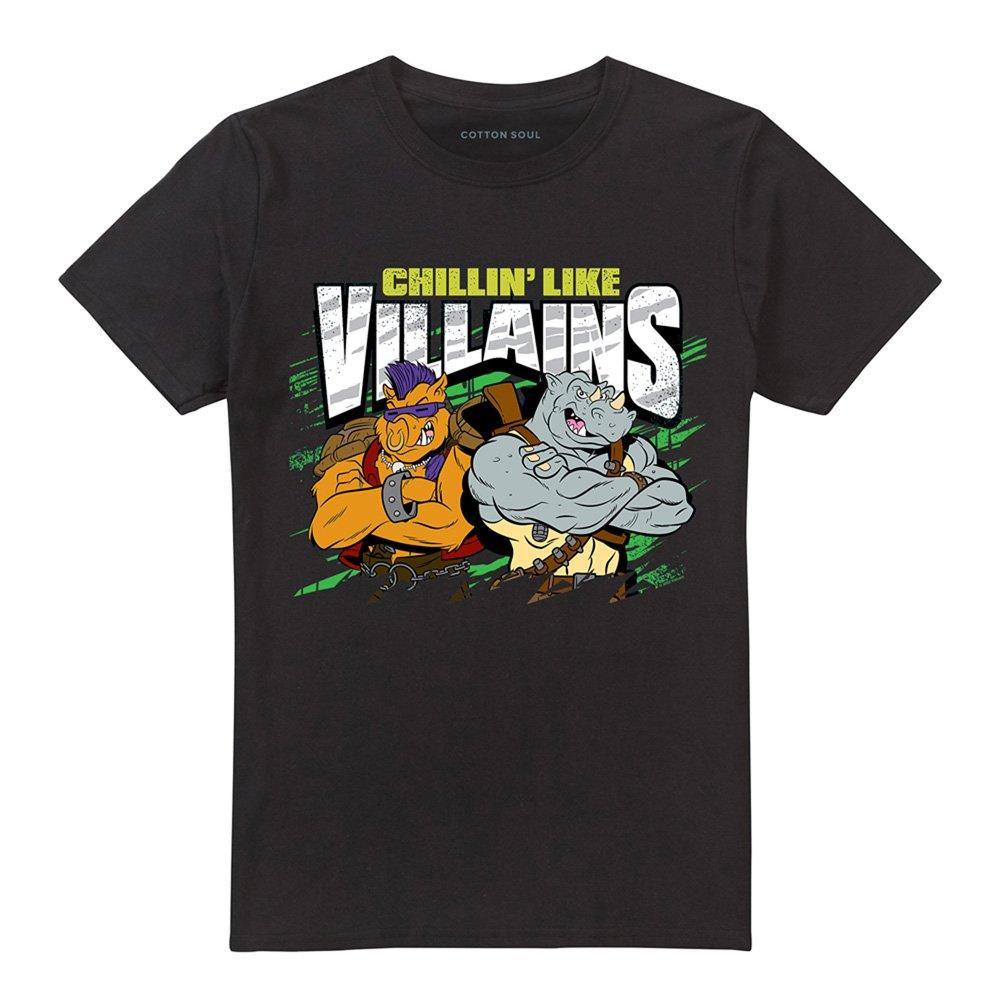 Black - Teenage Mutant Ninja Turtles - Tmnt Chillina€™ Like Villains T Shirt Black - 4
