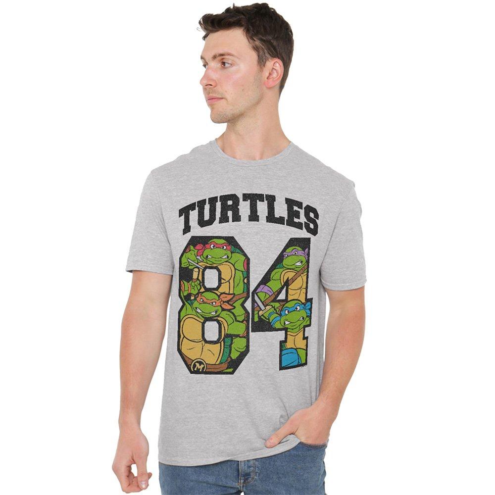 Grey - Teenage Mutant Ninja Turtles - Tmnt Turtles 84 T Shirt Athletic Heather - 1