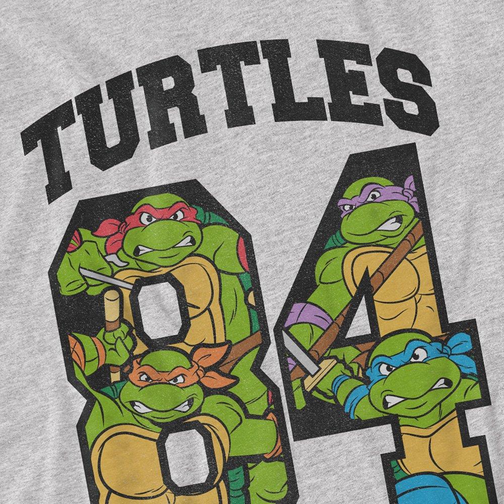 Grey - Teenage Mutant Ninja Turtles - Tmnt Turtles 84 T Shirt Athletic Heather - 2