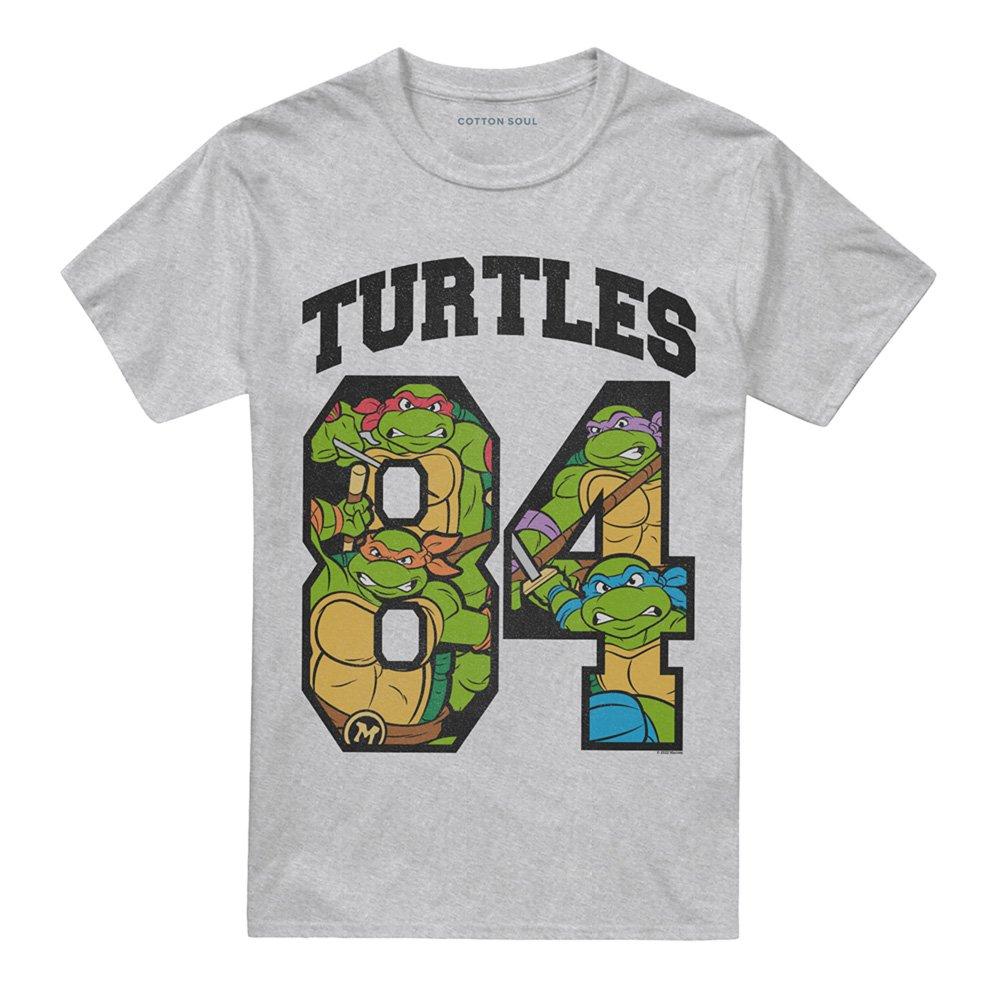 Grey - Teenage Mutant Ninja Turtles - Tmnt Turtles 84 T Shirt Athletic Heather - 4