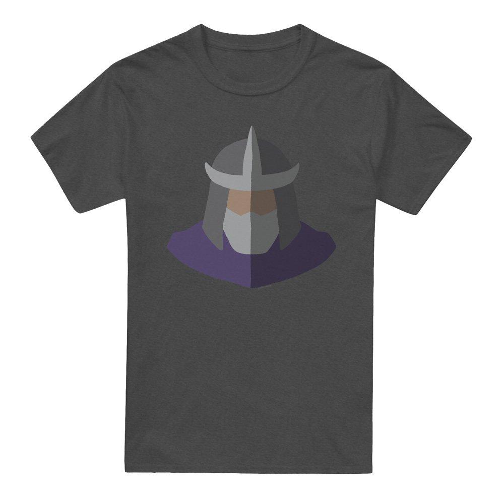 Charcoal - Teenage Mutant Ninja Turtles - Tmnt Shredder Face-Uk Heather-Charcoal - 4