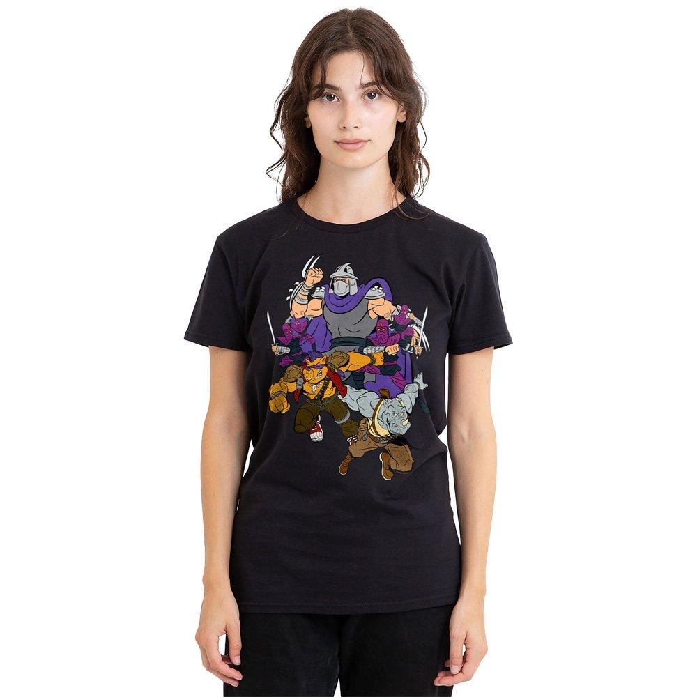 Black - Teenage Mutant Ninja Turtles - Tmnt Shredder And Foot Clan T-Shirt Black - 1