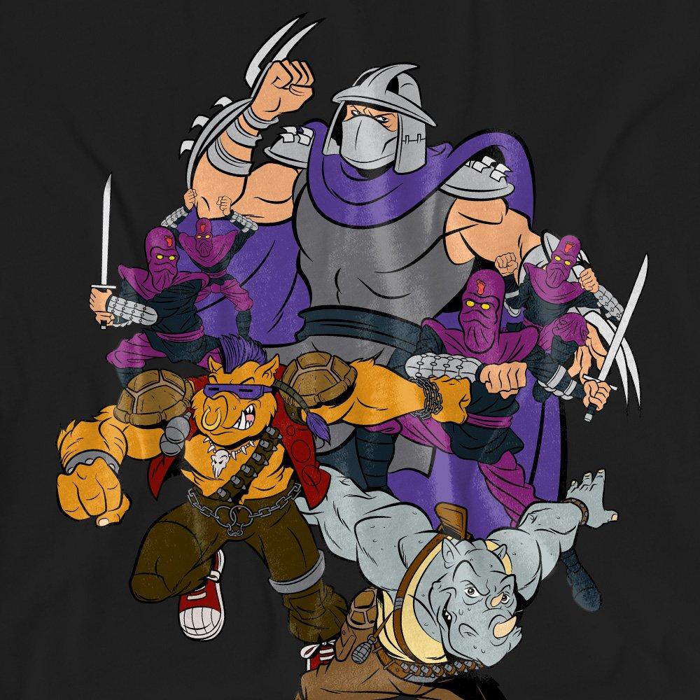 Black - Teenage Mutant Ninja Turtles - Tmnt Shredder And Foot Clan T-Shirt Black - 2