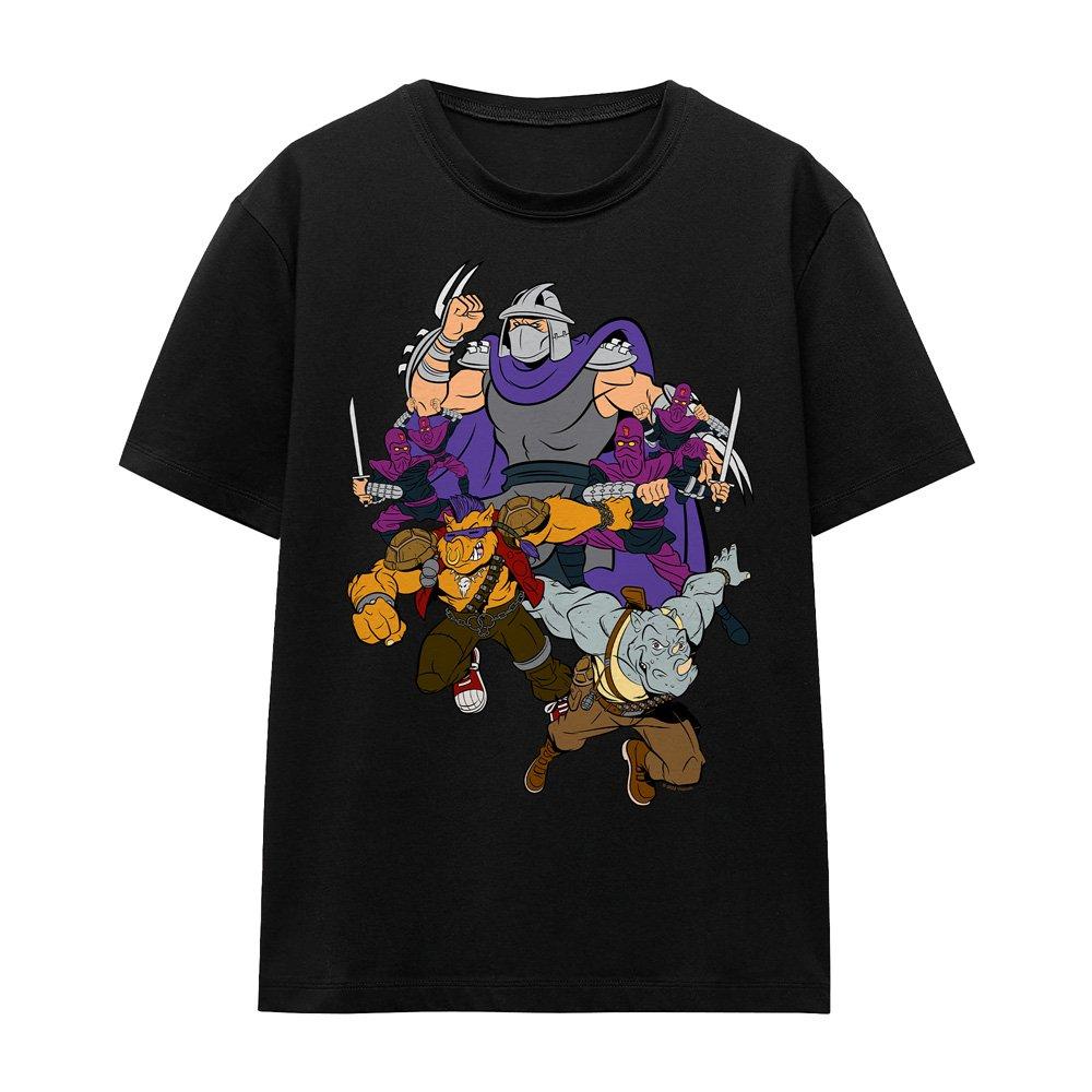 Black - Teenage Mutant Ninja Turtles - Tmnt Shredder And Foot Clan T-Shirt Black - 4