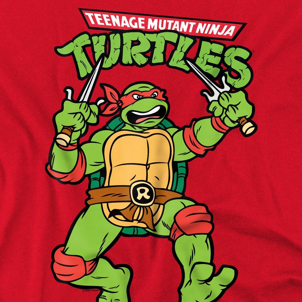 Red - Teenage Mutant Ninja Turtles - Tmnt Retro Raph T Shirt Red - 2