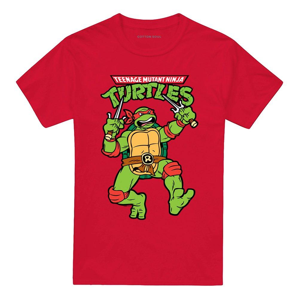 Red - Teenage Mutant Ninja Turtles - Tmnt Retro Raph T Shirt Red - 4