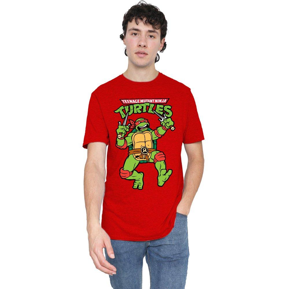 Red - Teenage Mutant Ninja Turtles - Tmnt Retro Raph T-Shirt-Red - 1