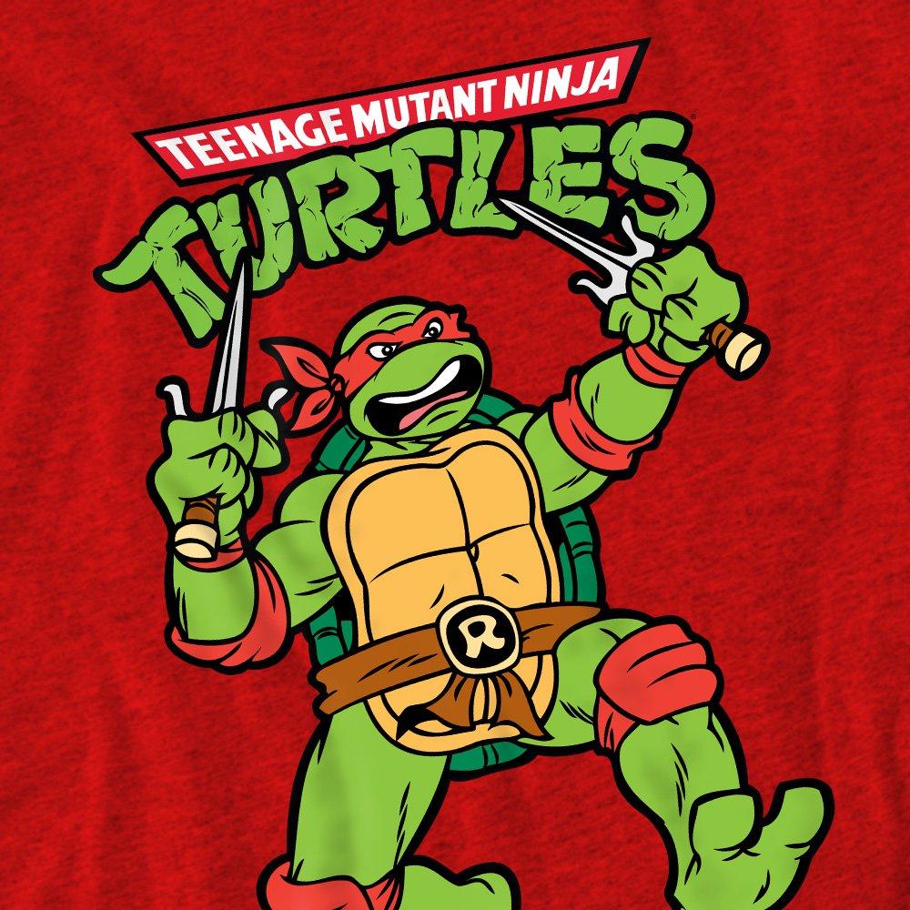 Red - Teenage Mutant Ninja Turtles - Tmnt Retro Raph T-Shirt-Red - 2