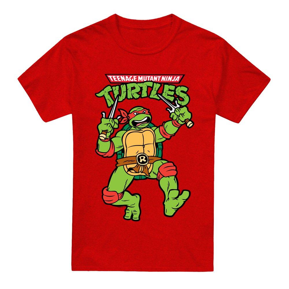 Red - Teenage Mutant Ninja Turtles - Tmnt Retro Raph T-Shirt-Red - 4