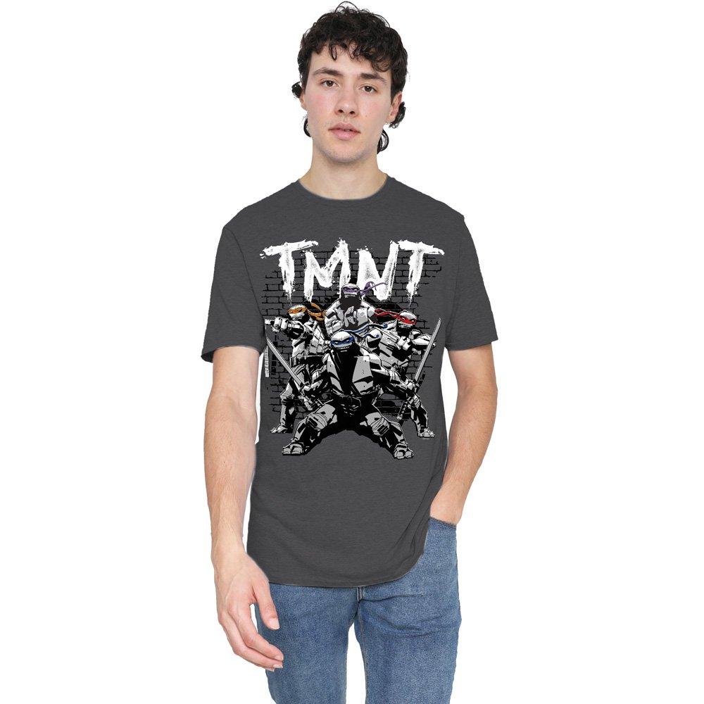 Charcoal - Teenage Mutant Ninja Turtles - Tmnt Tmnt Team T-Shirt-Charcoal - 1