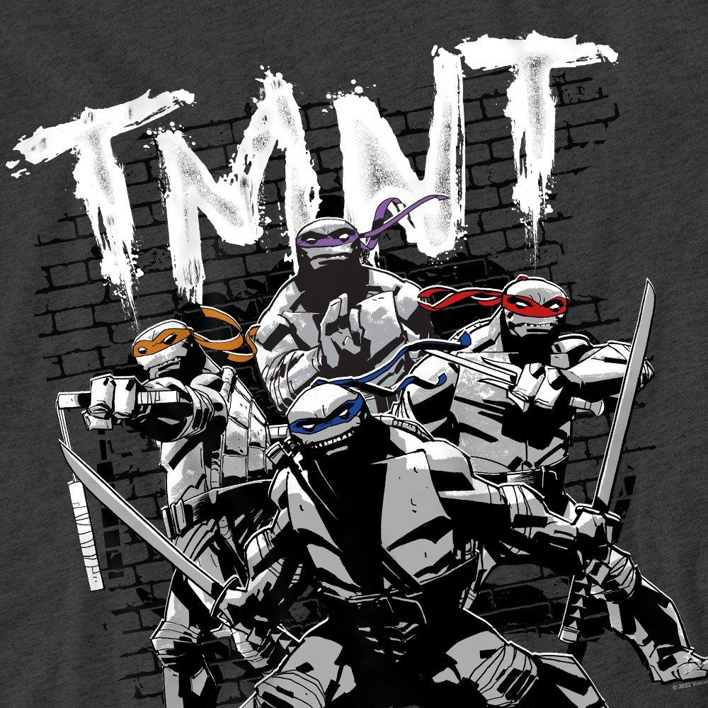 Charcoal - Teenage Mutant Ninja Turtles - Tmnt Tmnt Team T-Shirt-Charcoal - 2