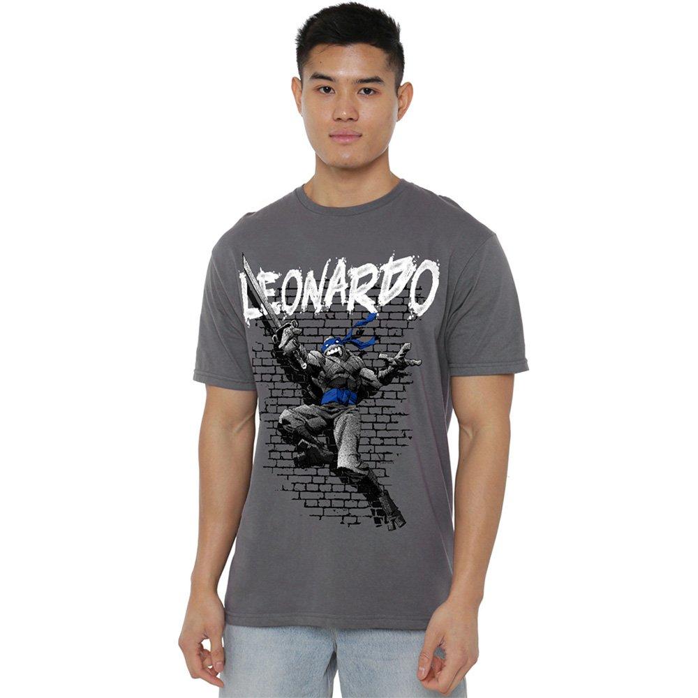 Charcoal - Teenage Mutant Ninja Turtles - Tmnt Tmnt Leonardo T Shirt Charcoal - 1