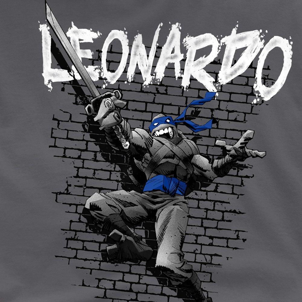Charcoal - Teenage Mutant Ninja Turtles - Tmnt Tmnt Leonardo T Shirt Charcoal - 2