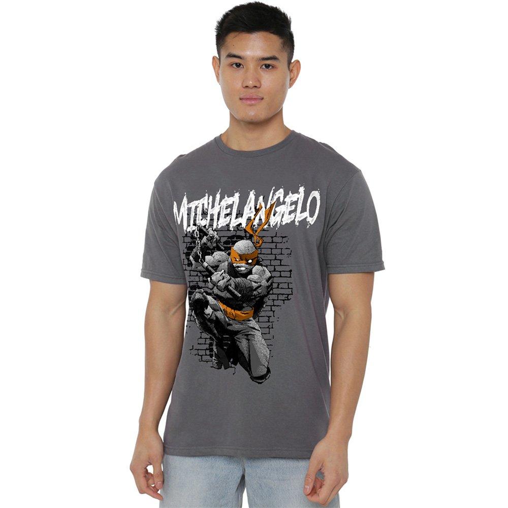 Charcoal - Teenage Mutant Ninja Turtles - Tmnt Tmnt Michelangelo T Shirt Charcoal - 1
