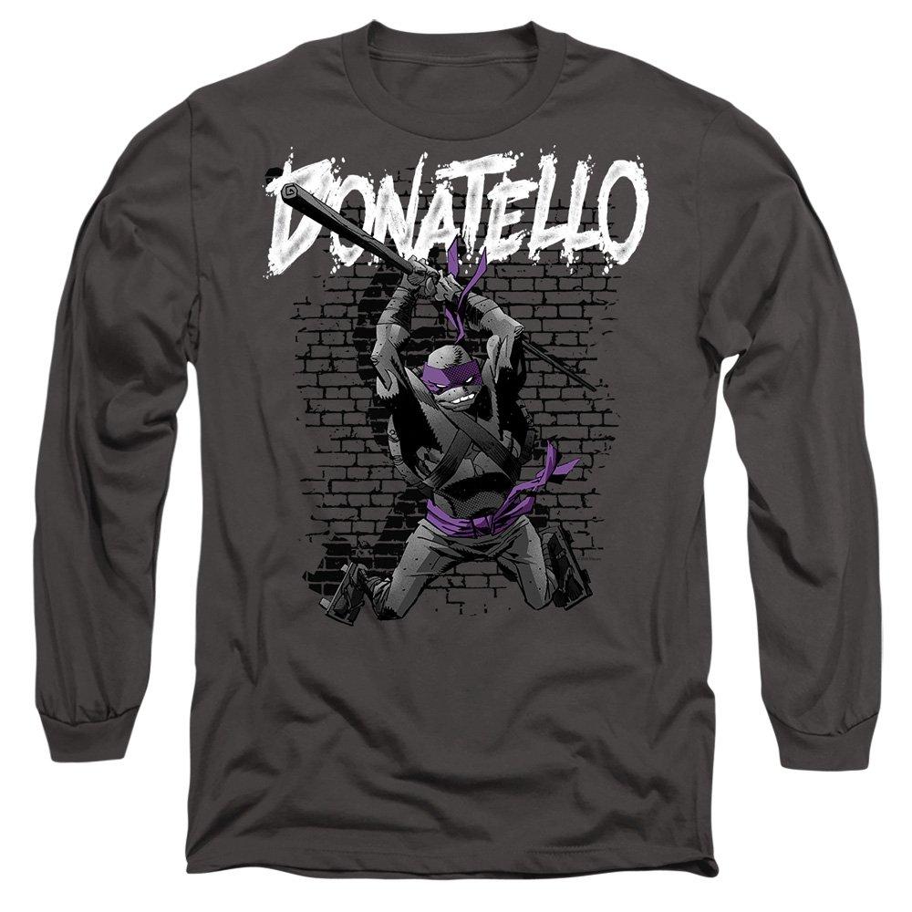 Charcoal - Teenage Mutant Ninja Turtles - Tmnt Tmnt Donatello Mens Long Sleeve T Shirt-Charc - 1