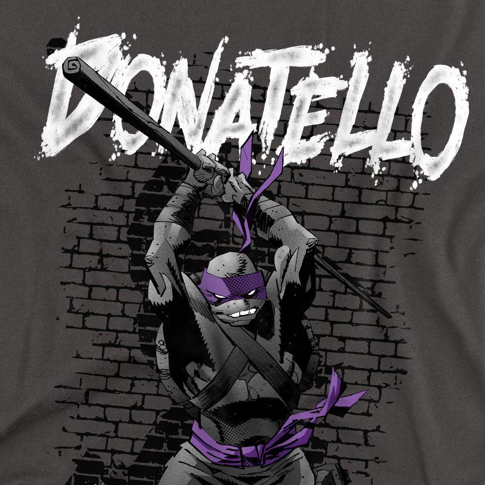 Charcoal - Teenage Mutant Ninja Turtles - Tmnt Tmnt Donatello Mens Long Sleeve T Shirt-Charc - 2