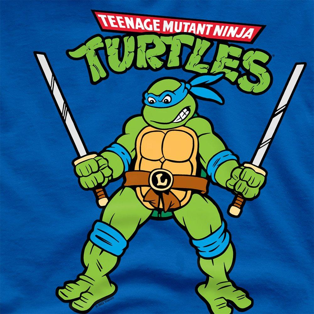 Royal - Teenage Mutant Ninja Turtles - Tmnt Retro Leo T Shirt Royal - 2