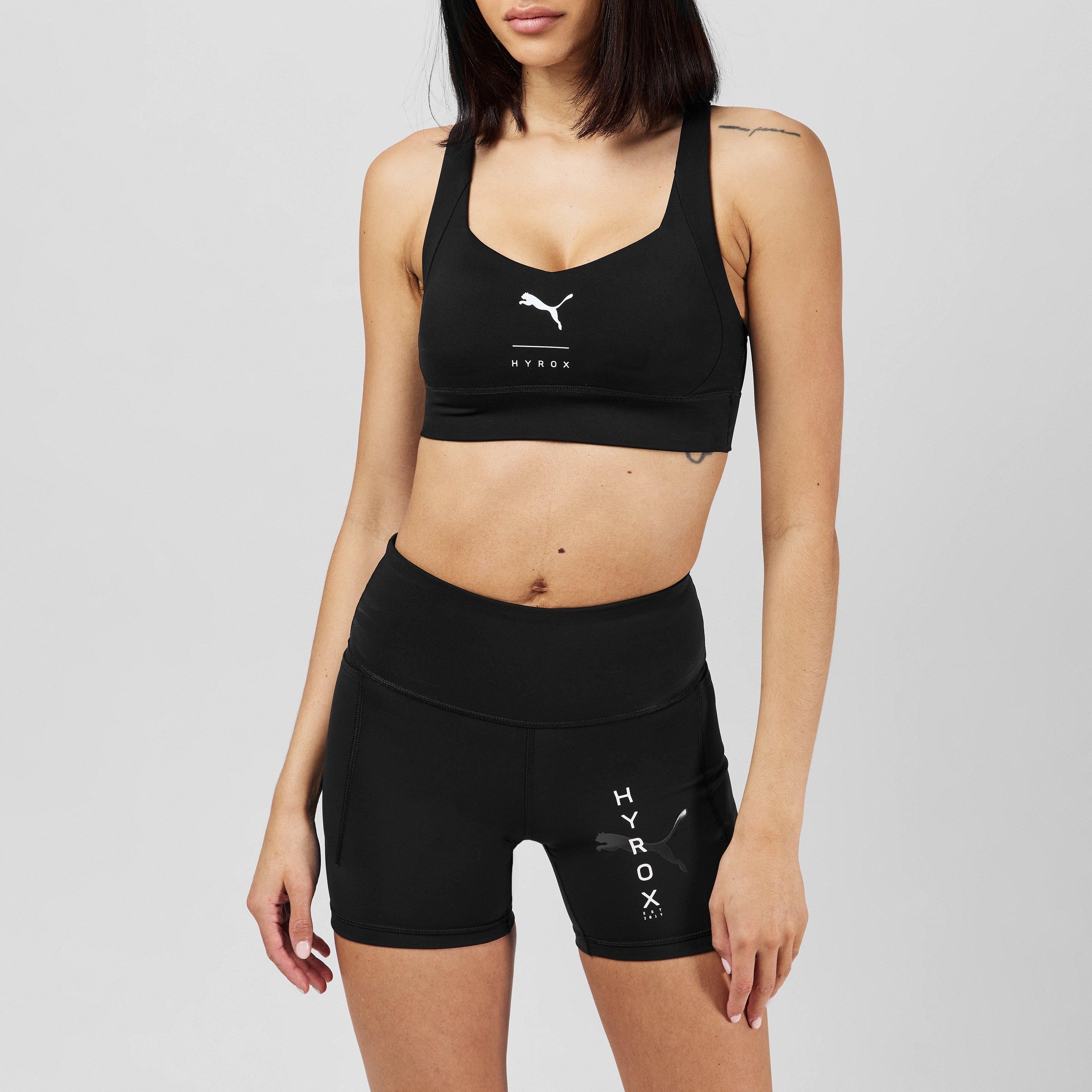 Puma Black - Puma - Women's HYROX World Power Medium Impact Sports Bra - 1