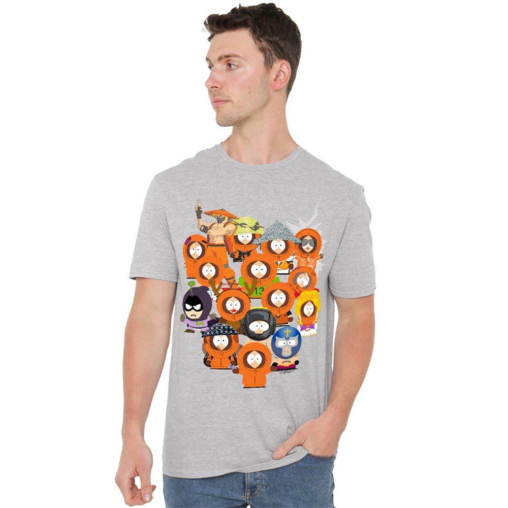 Grey - South Park - South Park Many Faces Of Kenny Unisex T Shirt Ath - 1