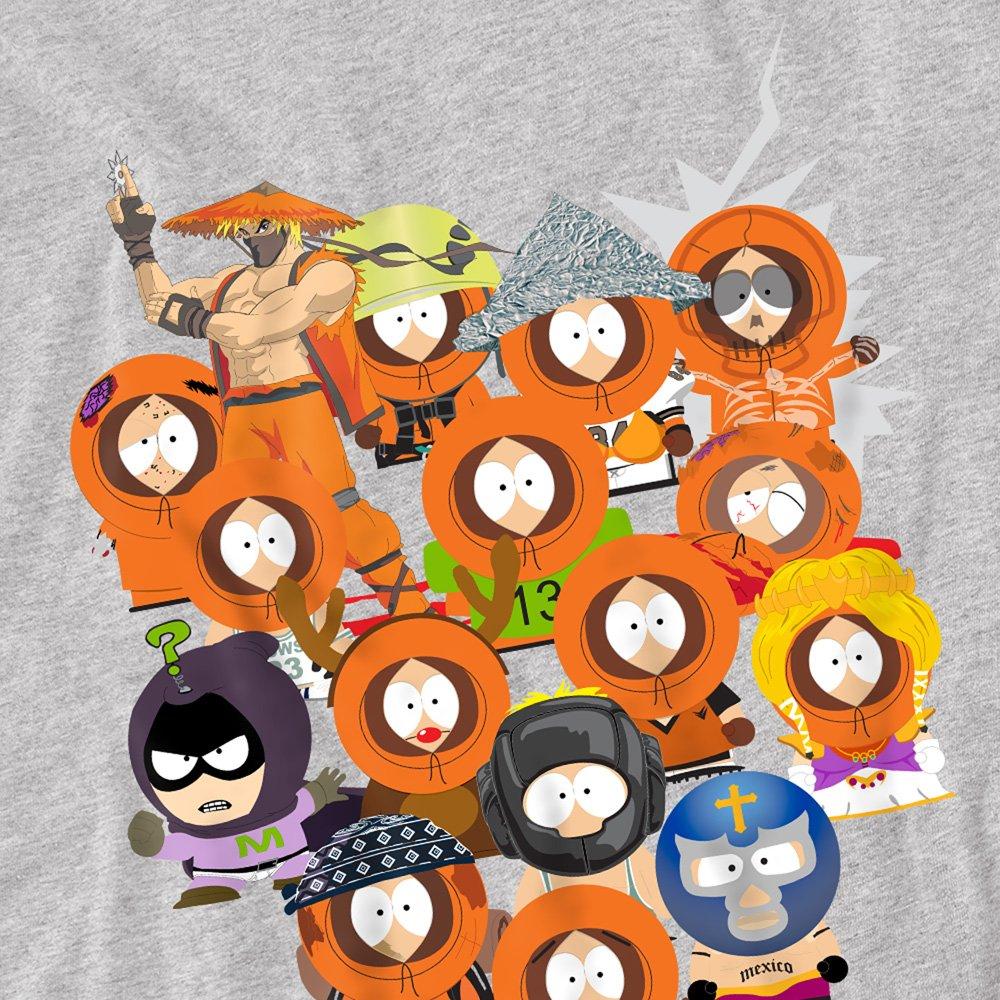 Grey - South Park - South Park Many Faces Of Kenny Unisex T Shirt Ath - 2