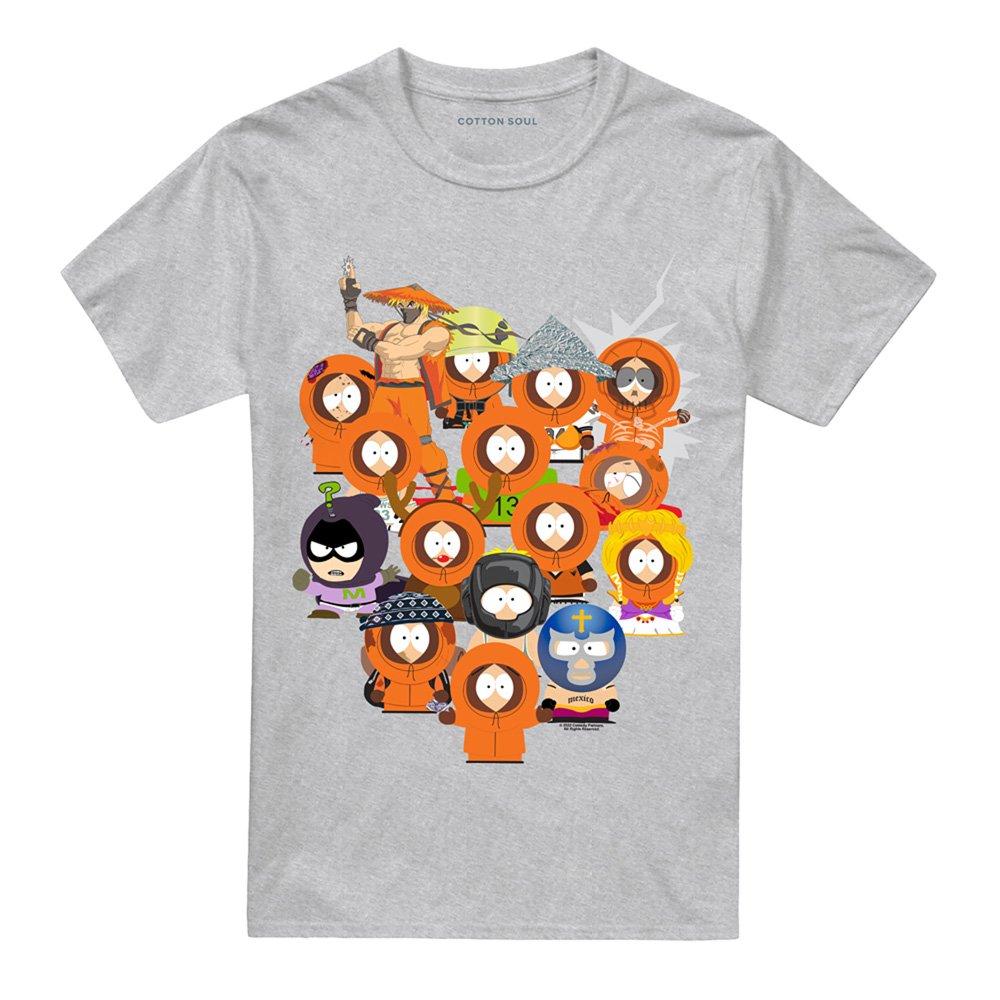 Grey - South Park - South Park Many Faces Of Kenny Unisex T Shirt Ath - 4