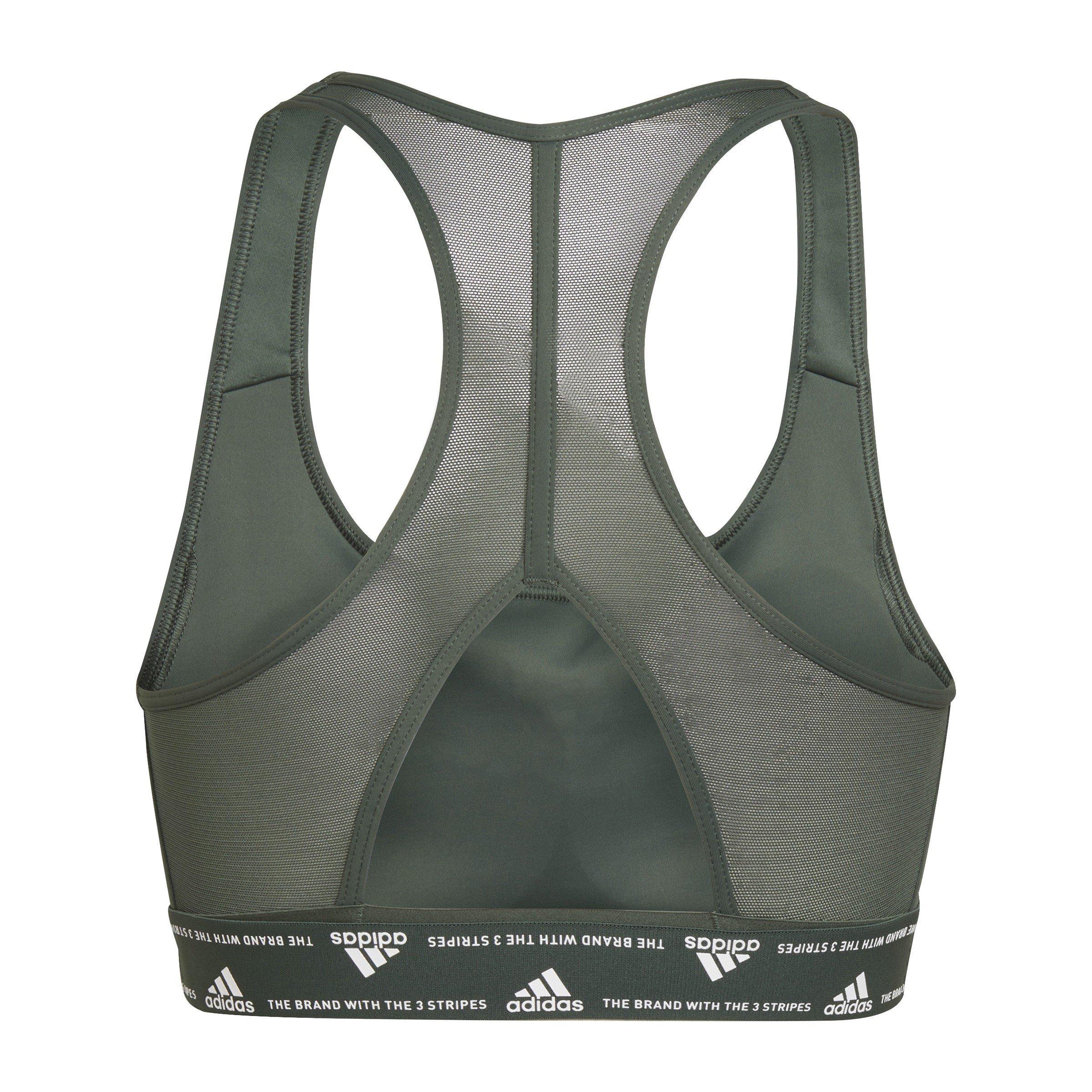 Oxyde vert - adidas - Powerreact Training Medium Support Sports Bra Womens - 2