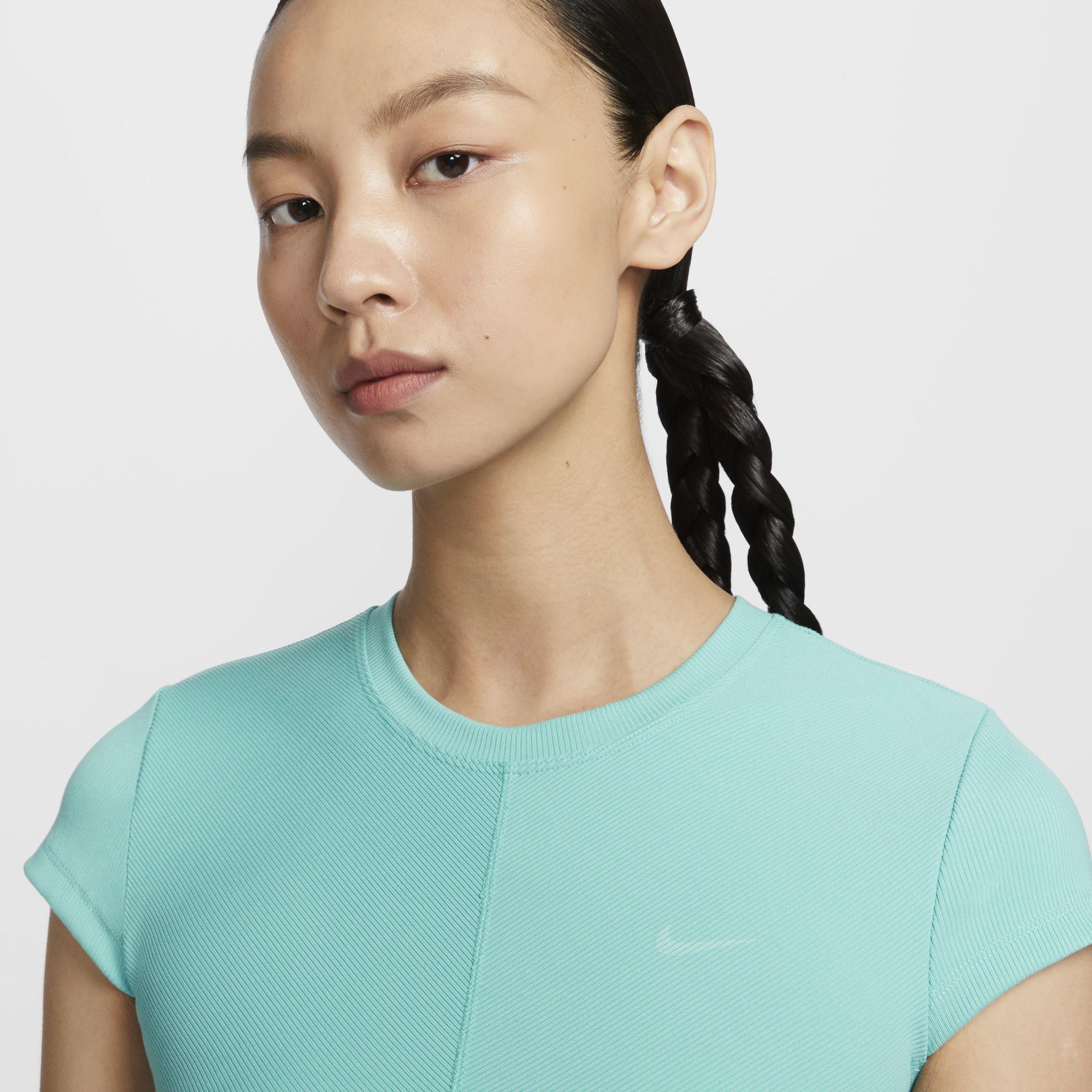 Green Frost/Wht - Nike - Rib Capsule Short Sleeved T-Shirt - 3