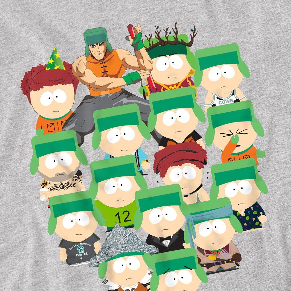 Grey - South Park - South Park Many Faces Of Kyle Unisex T Shirt Athl - 2