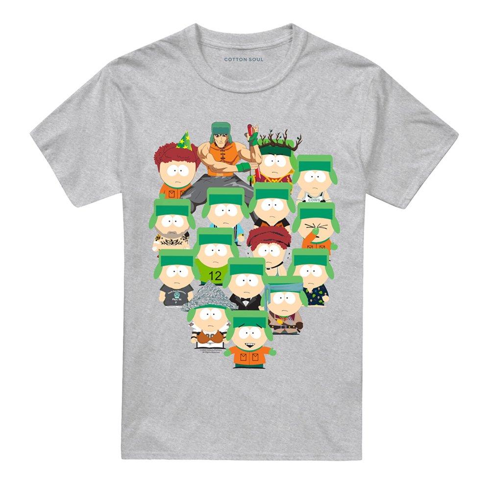 Grey - South Park - South Park Many Faces Of Kyle Unisex T Shirt Athl - 4