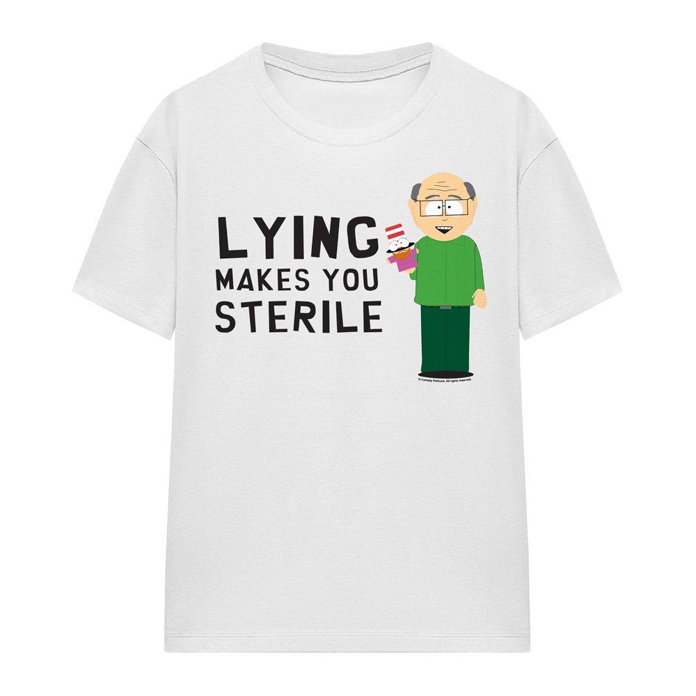White - South Park - South Park Lying Makes You Sterile T-Shirt White - 4