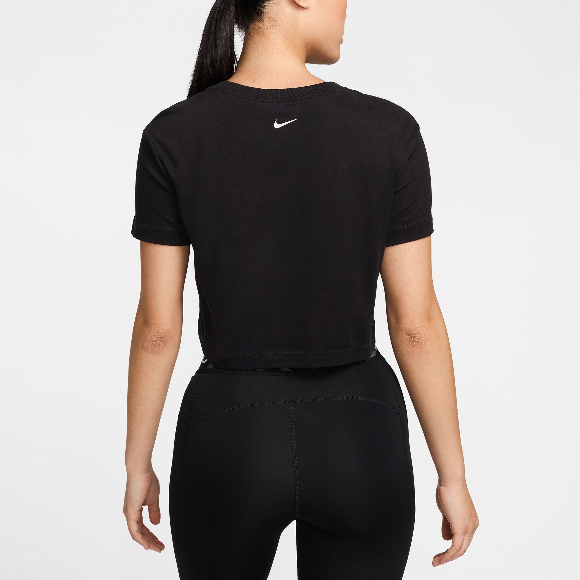 Black - Nike - Pro Womens Performance Cropped T Shirt - 2