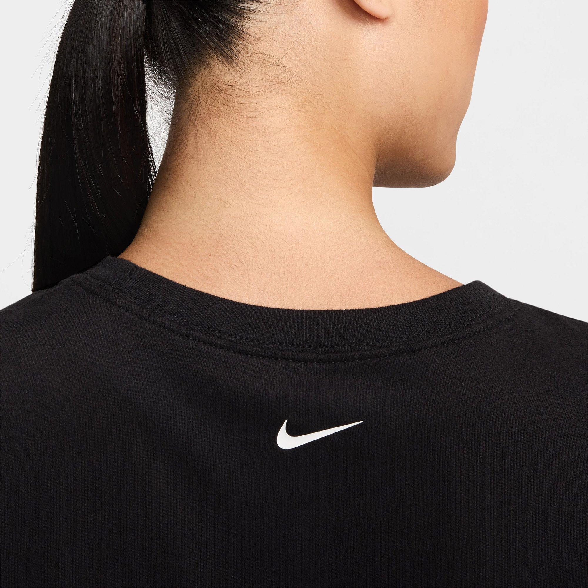 Black - Nike - Pro Womens Performance Cropped T Shirt - 4