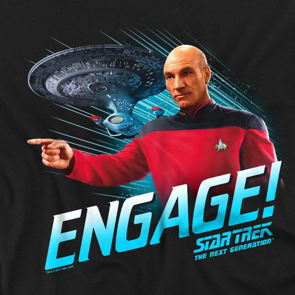 Black - Star Trek - Star Trek Engage Unisex T Shirt Black - 2