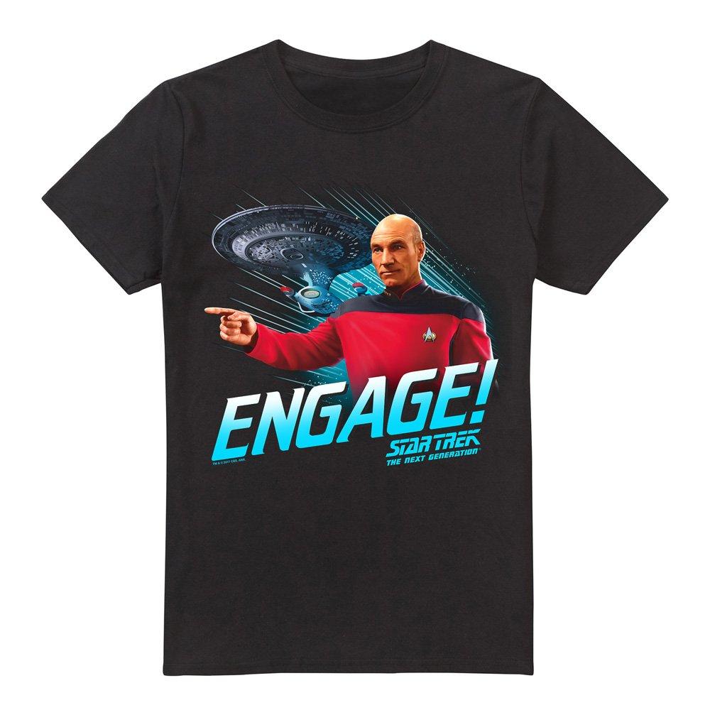 Black - Star Trek - Star Trek Engage Unisex T Shirt Black - 4